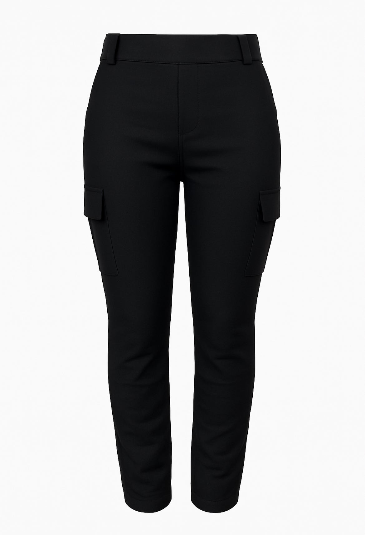 Dominique | Black Cargo Comfort Pants