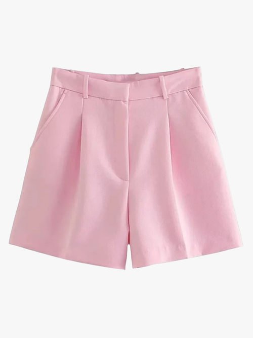 Monique | High Waist Pleated Shorts