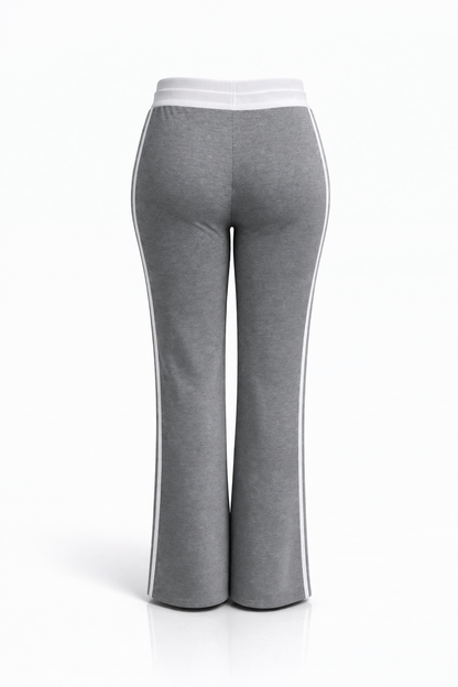 Paulette | Dark Grey Striped Comfort Joggers