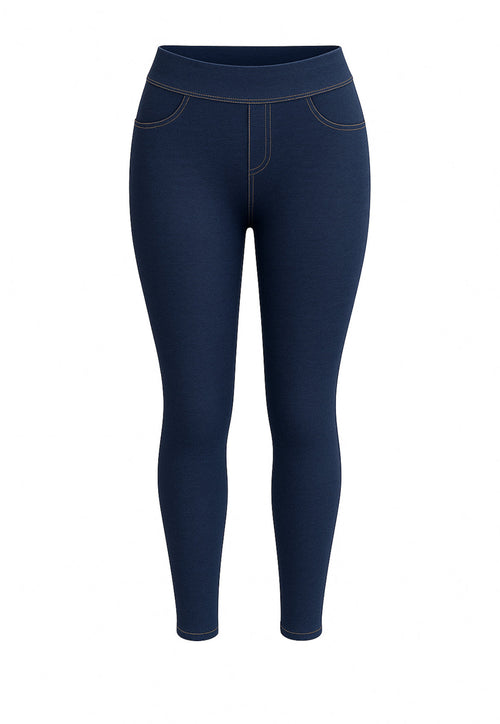 Odile | Navy Denim Comfort Pants