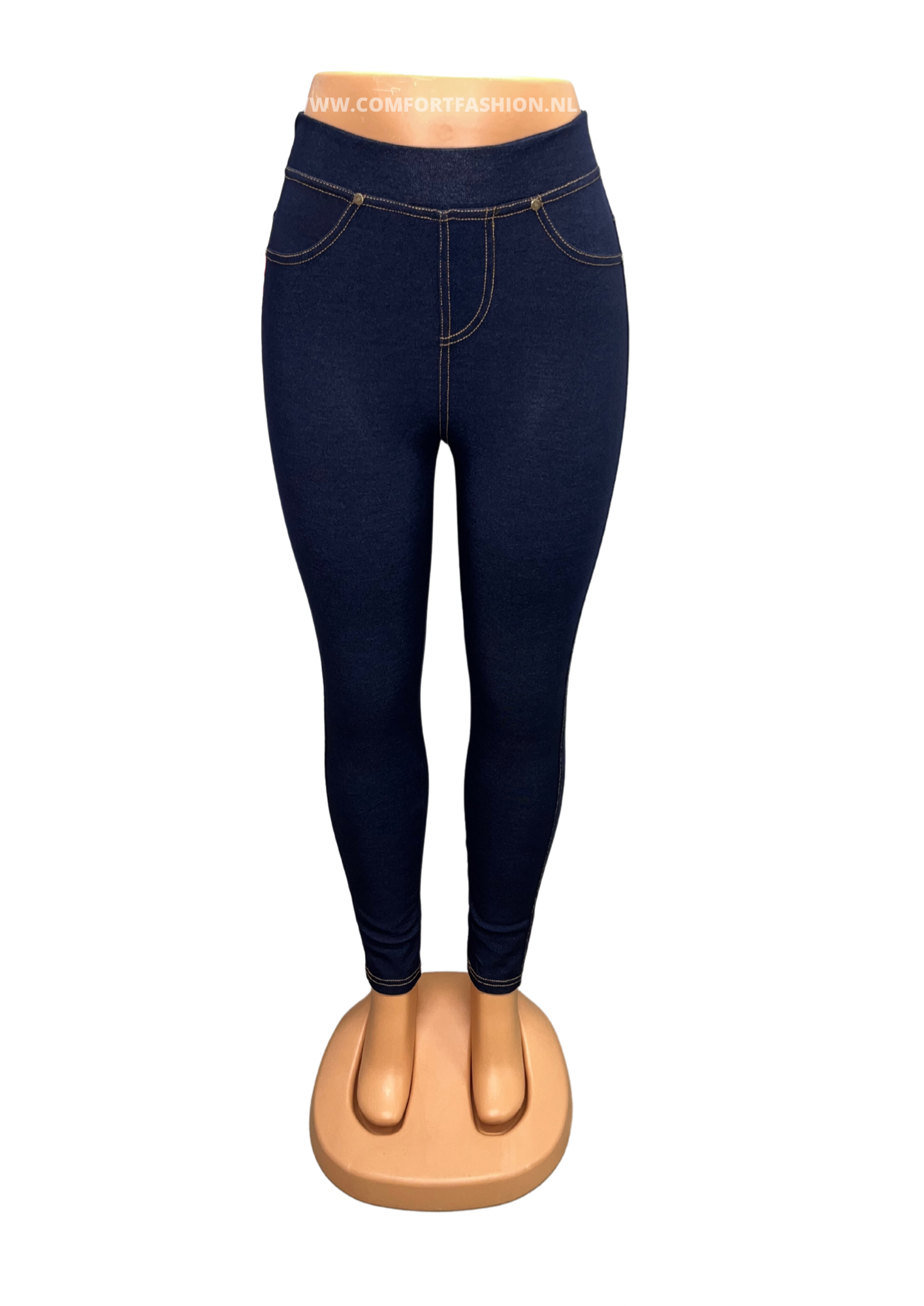 Odile | Navy Denim Comfort Pants