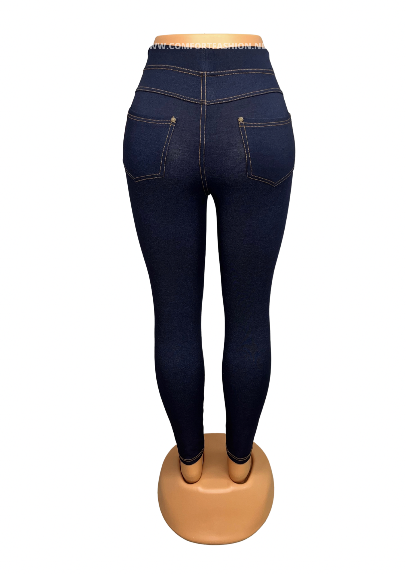 Odile | Navy Denim Comfort Pants