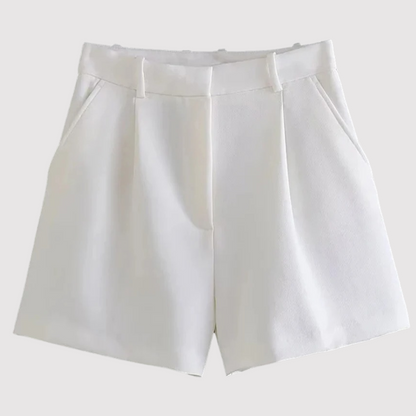 Monique | High Waist Pleated Shorts