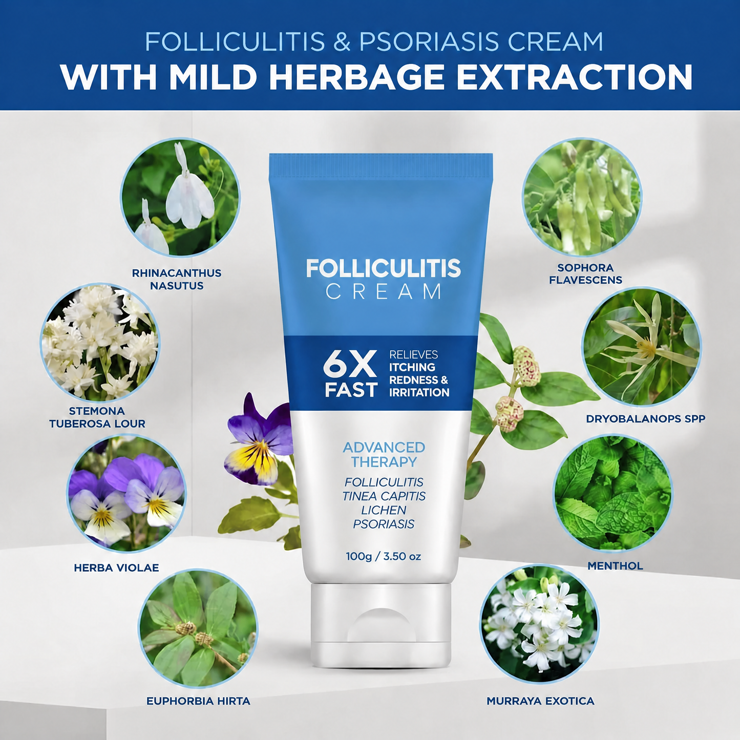 Folliculitis Treatment Cream — Advanced Antifungal with Tea Tree Oil