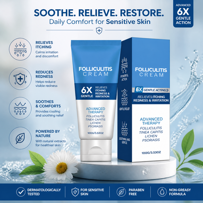 Folliculitis Treatment Cream — Advanced Antifungal with Tea Tree Oil