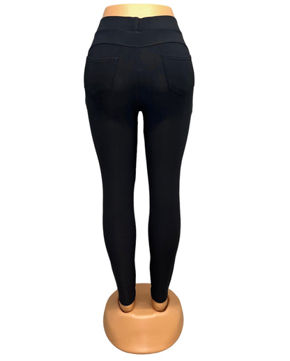 Nathalie | Black Classic Comfort Pants