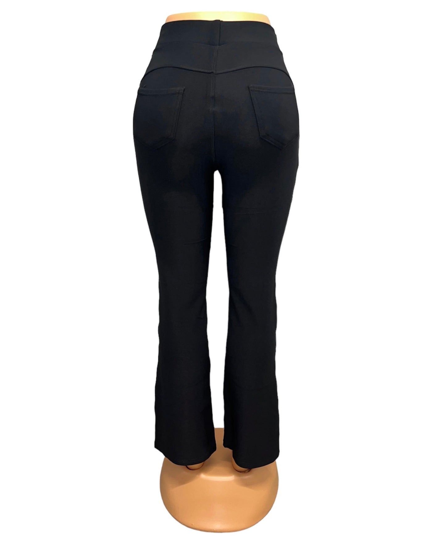 Françoise | Black Flared Comfort Pants